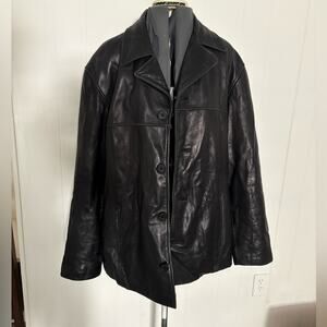 Y2k Guess leather jacket